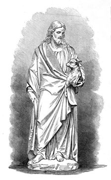 Statue of our Saviour, by a deaf and dumb artist, 1880. Creator: Unknown