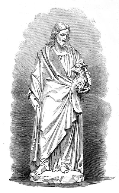 Statue of our Saviour, by a deaf and dumb artist, 1880. Creator: Unknown.
