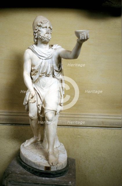 Statue of Odysseus, hero of Homer's epic poem The Odyssey. Artist: Unknown