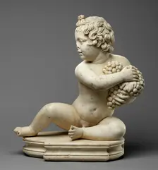 Statue of a Boy with Grapes, first half of 2nd century A.D. Creator: Unknown