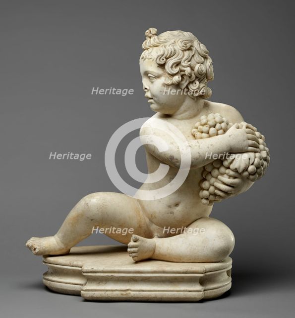 Statue of a Boy with Grapes, first half of 2nd century A.D. Creator: Unknown.