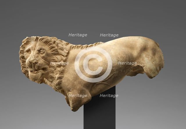 Statue of a Funerary Lion, about 325 BC. Creator: Unknown.