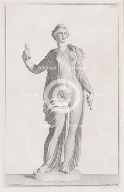 Statue of a Muse, 1734. Creator: Carlo Orsolini.