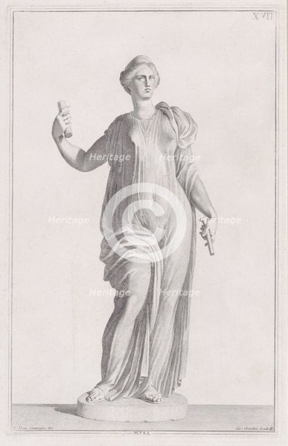 Statue of a Muse, 1734. Creator: Carlo Orsolini.