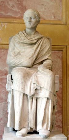 Statue of a seated philosopher, 1st century