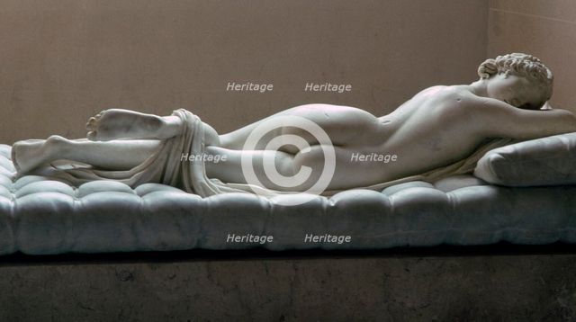 Statue of a sleeping Hermaphrodite, Artist: Unknown