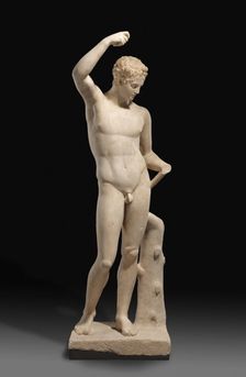 Statue of a Pouring Satyr, A.D. 81-96. Creator: Unknown