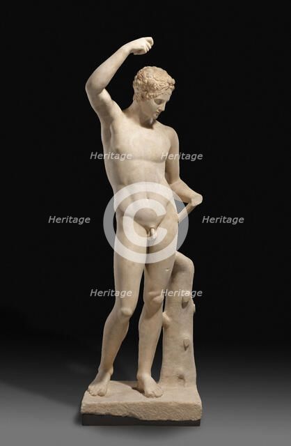 Statue of a Pouring Satyr, A.D. 81-96. Creator: Unknown.