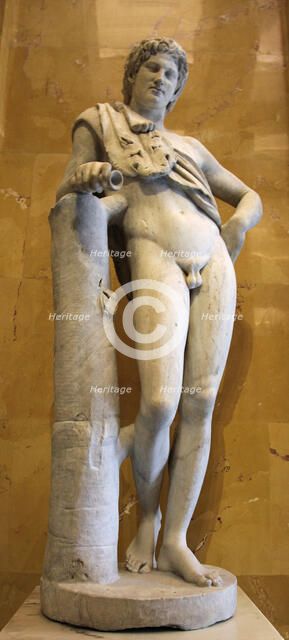 Statue of a resting satyr. Artist: Unknown