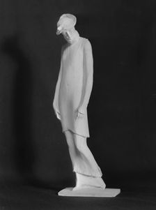 Statue of a woman by Mario Korbel, between 1914 and 1928. Creators: Arnold Genthe, Mario Korbel