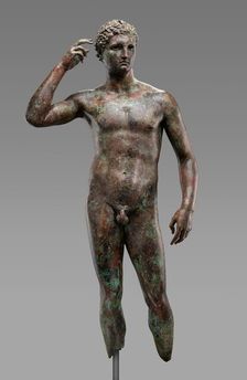 Statue of a Victorious Youth, 300-100 BC. Creator: Unknown