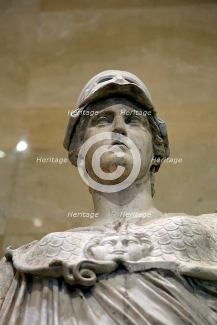Statue of Athena, Goddess of Wisdom and Just War, and patroness of crafts, 2nd century. Artist: Unknown