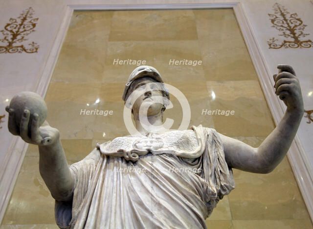 Statue of Athena, Goddess of Wisdom and Just War, and patroness of crafts, 2nd century. Artist: Unknown