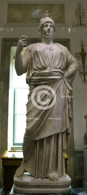Statue of Athena, Goddess of Wisdom and Just War, and patroness of crafts, 2nd century. Artist: Unknown
