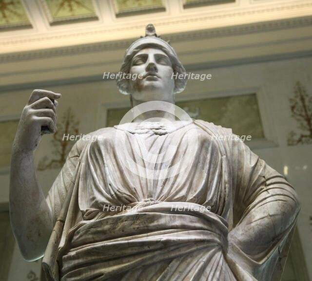 Statue of Athena, Goddess of Wisdom and Just War, and patroness of crafts, 2nd century. Artist: Unknown