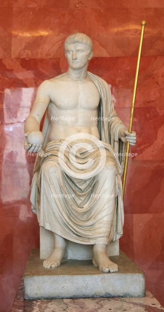 Statue of Augustus as Jupiter, first half of 1st century BC. Artist: Unknown