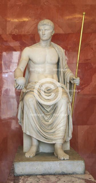 Statue of Augustus as Jupiter, first half of 1st century BC. Artist: Unknown