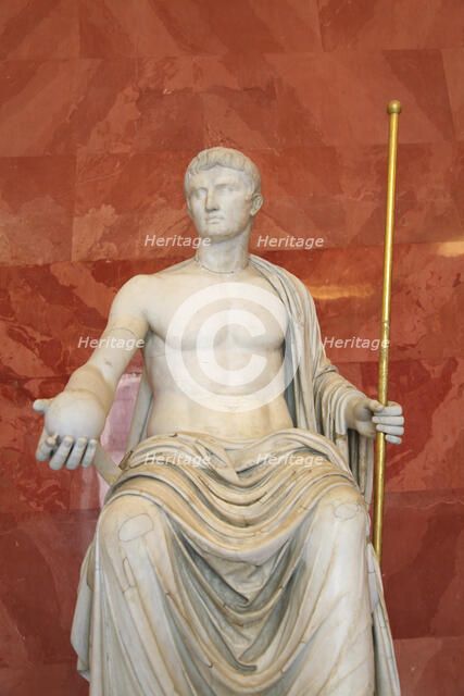 Statue of Augustus as Jupiter, first half of 1st century BC. Artist: Unknown