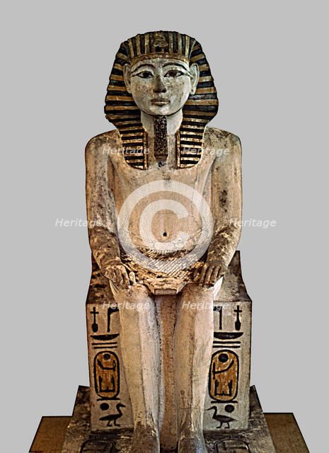 Statue of Amenophis II or Amenhotep, in the XVIII dynasty.