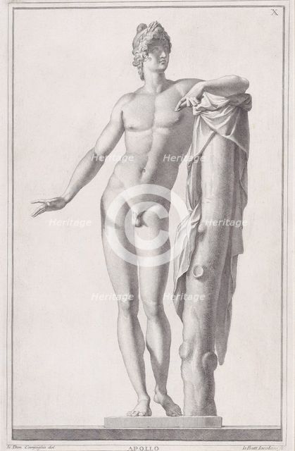 Statue of Apollo, 1734. Creator: Giovanni Battista Jacoboni.