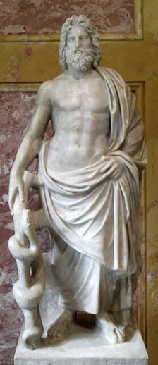 Statue of Asklepios, Greek God of Healing, 2nd century