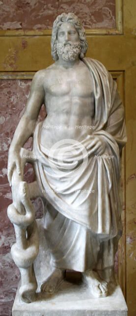 Statue of Asklepios, Greek God of Healing, 2nd century. Artist: Unknown