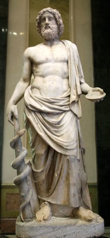 Statue of Asklepios, Greek God of Healing, early 2nd century