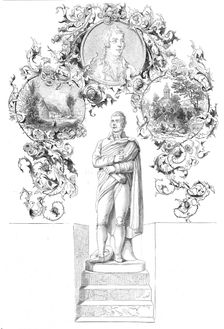Statue of Burns, by Flaxman, 1844. Creator: Unknown