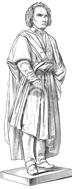 Statue of Beethoven, at Bonn, 1845. Creator: Unknown.
