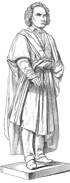 Statue of Beethoven, at Bonn, 1845. Creator: Unknown
