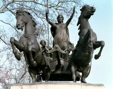 Statue of Boadicea, Thames Embankment, London. Creator: Unknown