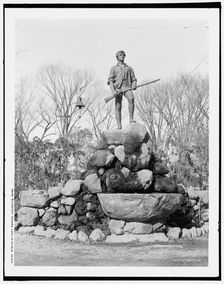Statue of Capt. Parker, Lexington, Mass., between 1900 and 1906. Creator: Unknown