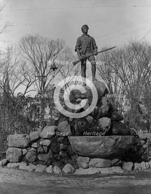 Statue of Capt. Parker, Lexington, Mass., c1902. Creator: Unknown.