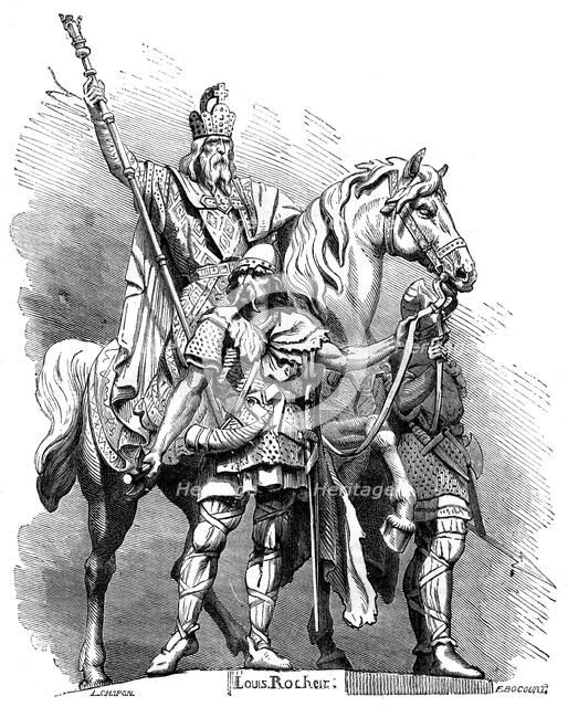 Statue of Charlemagne, King of the Franks and Holy Roman Emperor, 1882-1884.Artist: E Bocourt