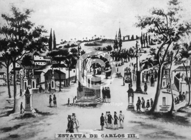 Statue of Charles III, (1903), 1920s. Artist: Unknown
