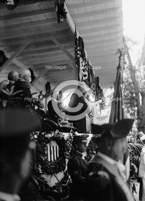 Statue of Commodore John Barry unveiled, Washington DC, 16 May 1914.  Creator: Harris & Ewing.