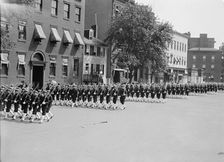 Statue of Commodore John Barry unveiled, Washington DC, 16 May 1914. Creator: Harris & Ewing
