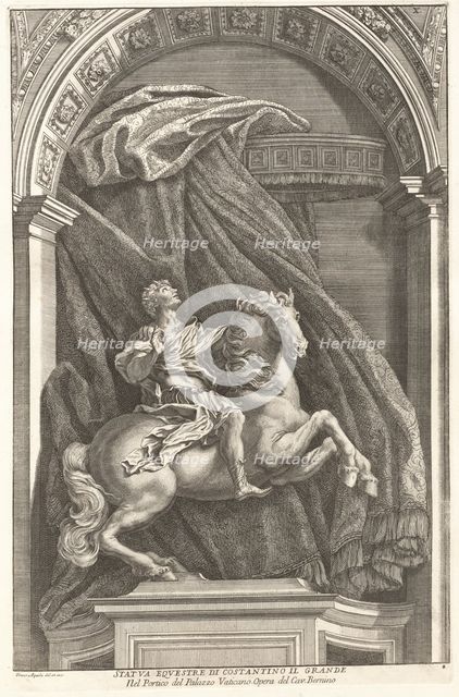 Statue of Constantine, 1704-1742. Creator: Francesco Faraone Aquila.
