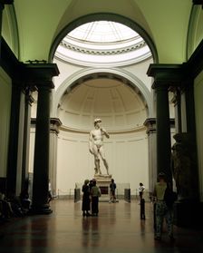 Statue of David, Accademia Gallery, Florence, Italy. Creator: Peter Thompson