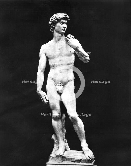 Statue of David, Florence, Italy, 1893. Artist: John L Stoddard
