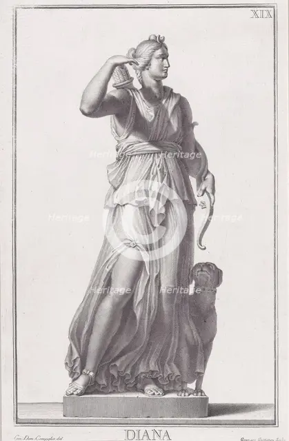 Statue of Diana, 1734. Creator: Giovanni Domenico Campiglia.