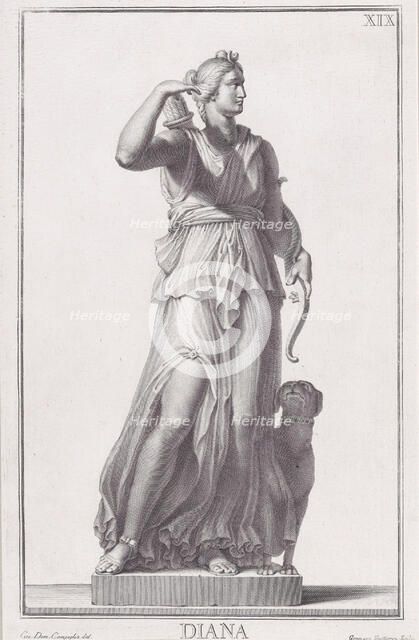 Statue of Diana, 1734. Creator: Giovanni Domenico Campiglia.