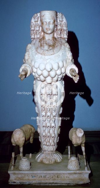 Statue of Diana of Ephesus, found in the Town Hall of Ephesus, 2nd century. Artist: Unknown