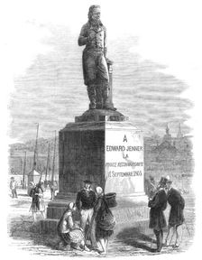 Statue of Dr. Jenner, lately erected at Boulogne, 1865. Creator: Unknown