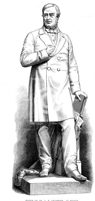 Statue of Dr. S. T. Chadwick, at Bolton, by C. B. Birch, 1873. Creator: Unknown.