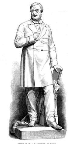 Statue of Dr. S. T. Chadwick, at Bolton, by C. B. Birch, 1873. Creator: Unknown