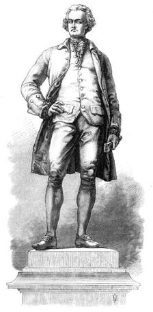 Statue of Edmund Burke, by J. Foley, R.A., for Trinity College, Dublin, 1868. Creator: Unknown