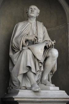 Statue of Filippo Brunelleschi, architect and engineer, Florence. Italy, 1830. Creator: Unknown