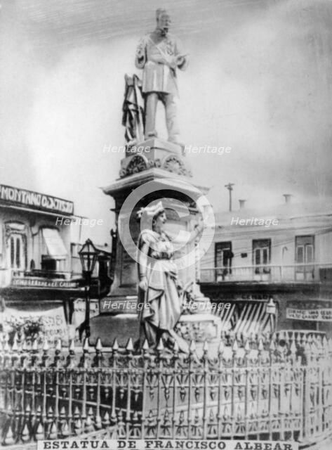 Statue of Francisco Albear, (1890), 1920s. Artist: Unknown