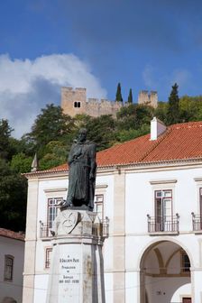 Statue of Gualdim Pais, Tomar, Portugal, 2009. Creator: Samuel Magal